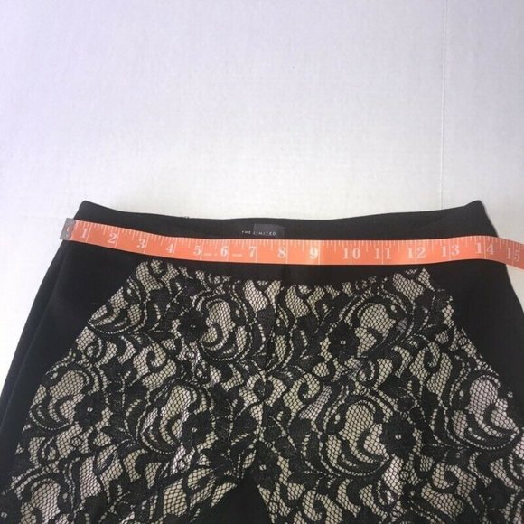 The Limited Black Lace Panel Front Skinny Pant 2 - Picture 7 of 11